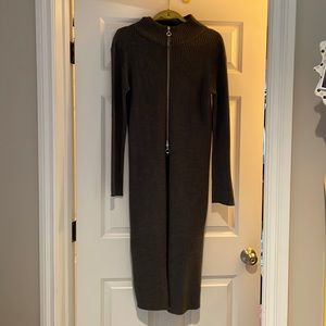 Cute maxi sweater. 3/4 zip up in front